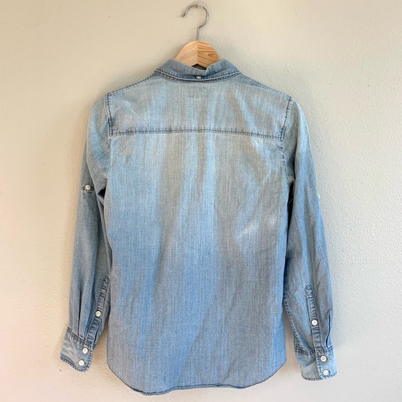 J Crew Denim Button-Down Long Sleeve - Picture 3 of 5